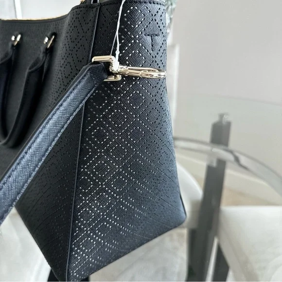 Tory Burch Robinson Perforated Convertible Satchel - Picture 4 of 11
